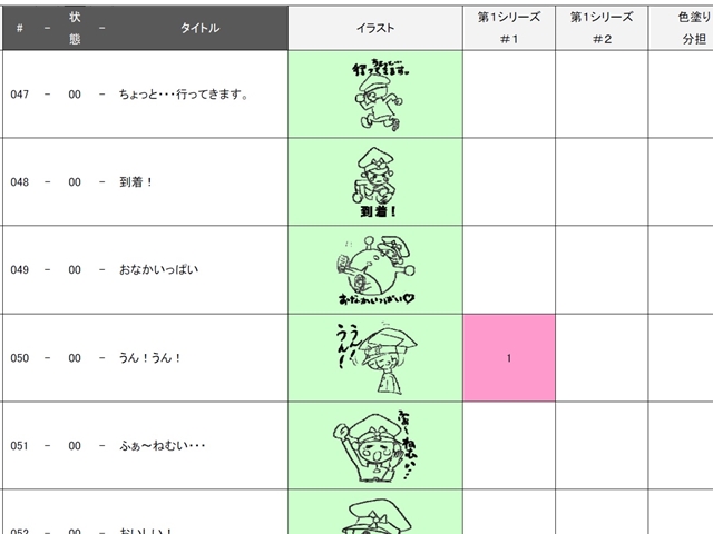 とーちくんスタンプ作成